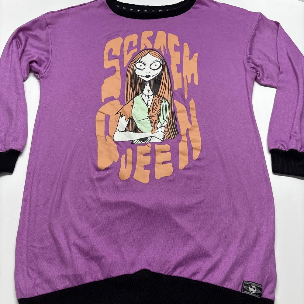 Disney The Nightmare Before Christmas Scream Queen Shirt Girls M Purple‎